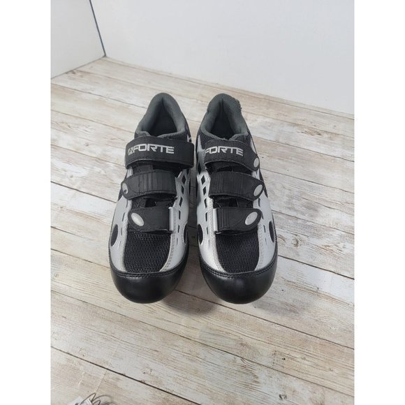 Forte Men Black Bike Cycling Shoes Medium Cleats Size EU 39, US Size 6.5 - Picture 4 of 11